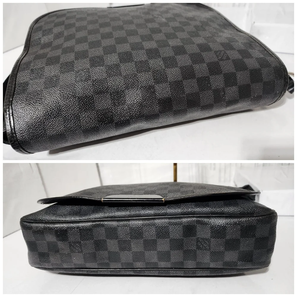 Louis Vuitton Damier Graphite Renzo Messenger Bag Grey/Black